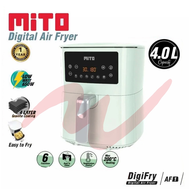 Mito AF1 Digital Air Fryer Low Watt Kapasitas 4 Liter