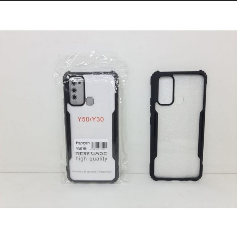 Softcase Clear Armor Bumper Transparant Vivo Y30/Y50 New