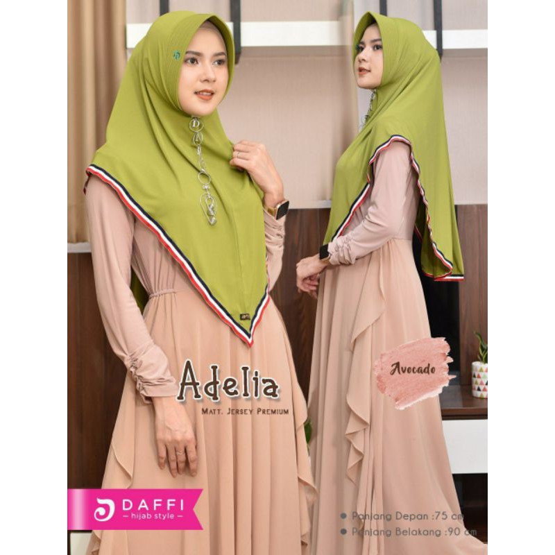Jilbab Jersey Premium Adem / Jilbab Pet Antem / hijab Adelia ORI Daffi