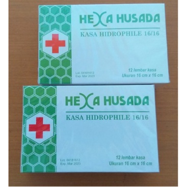 Kasa HEXA Kassa Perban Verban 16 x 16cm Box 12 Lembar