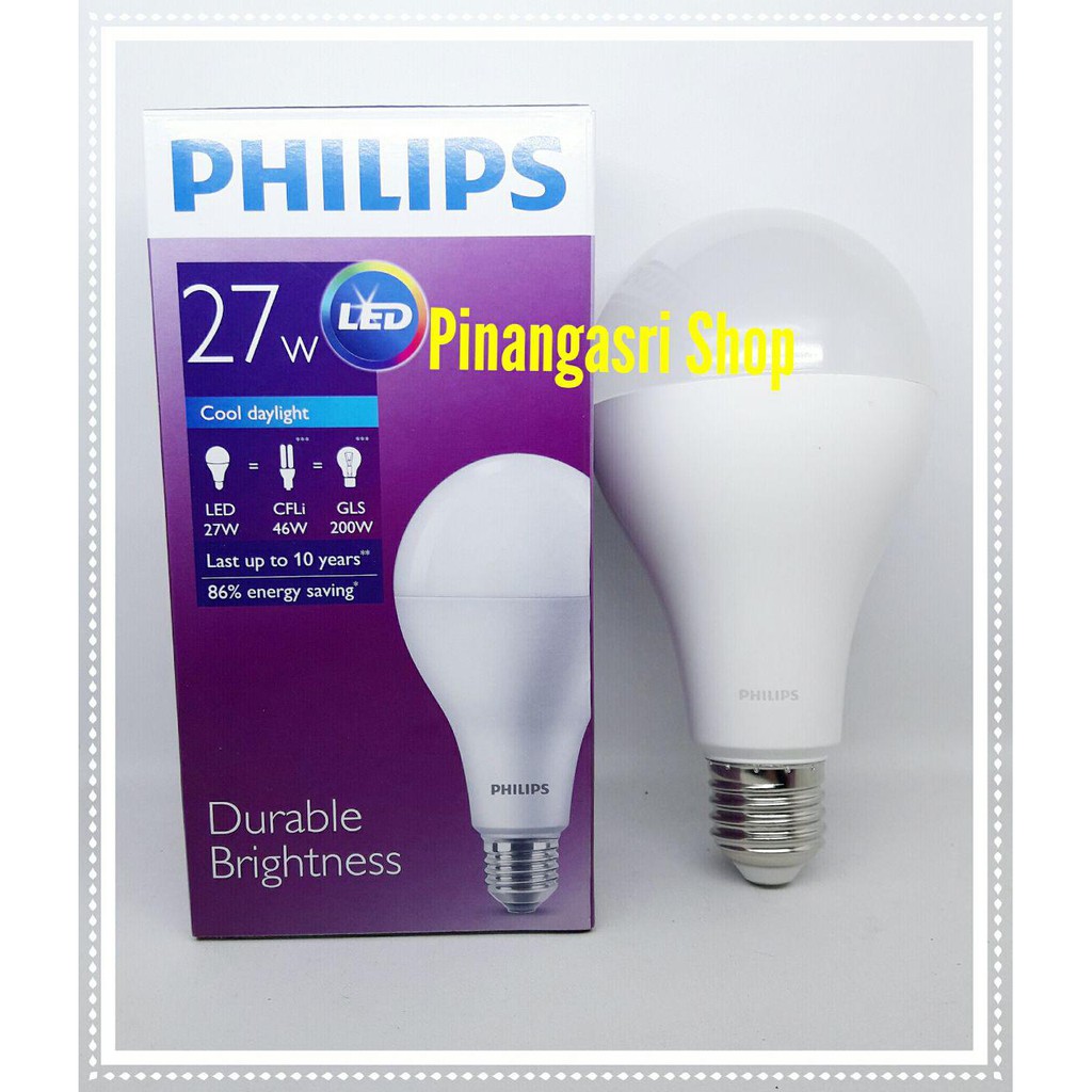  Lampu  led  philip 27 w bohlam LED  27w philips 27 watt bulb 