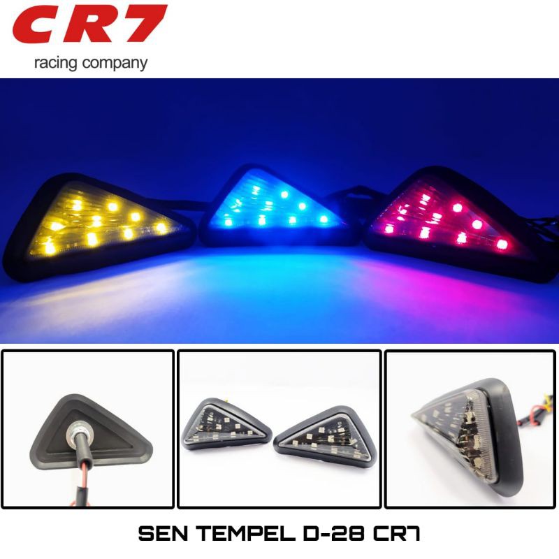 Lampu Sein/Sen Tempel Led Motor Fairing Segitiga