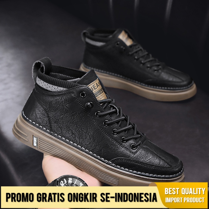Sepatu Pria Pria Sepatu  Bekerja Tren Tinggi Papan  Sepatu Kasual Kulit Sepatu Dr. Martens Sepatu  f