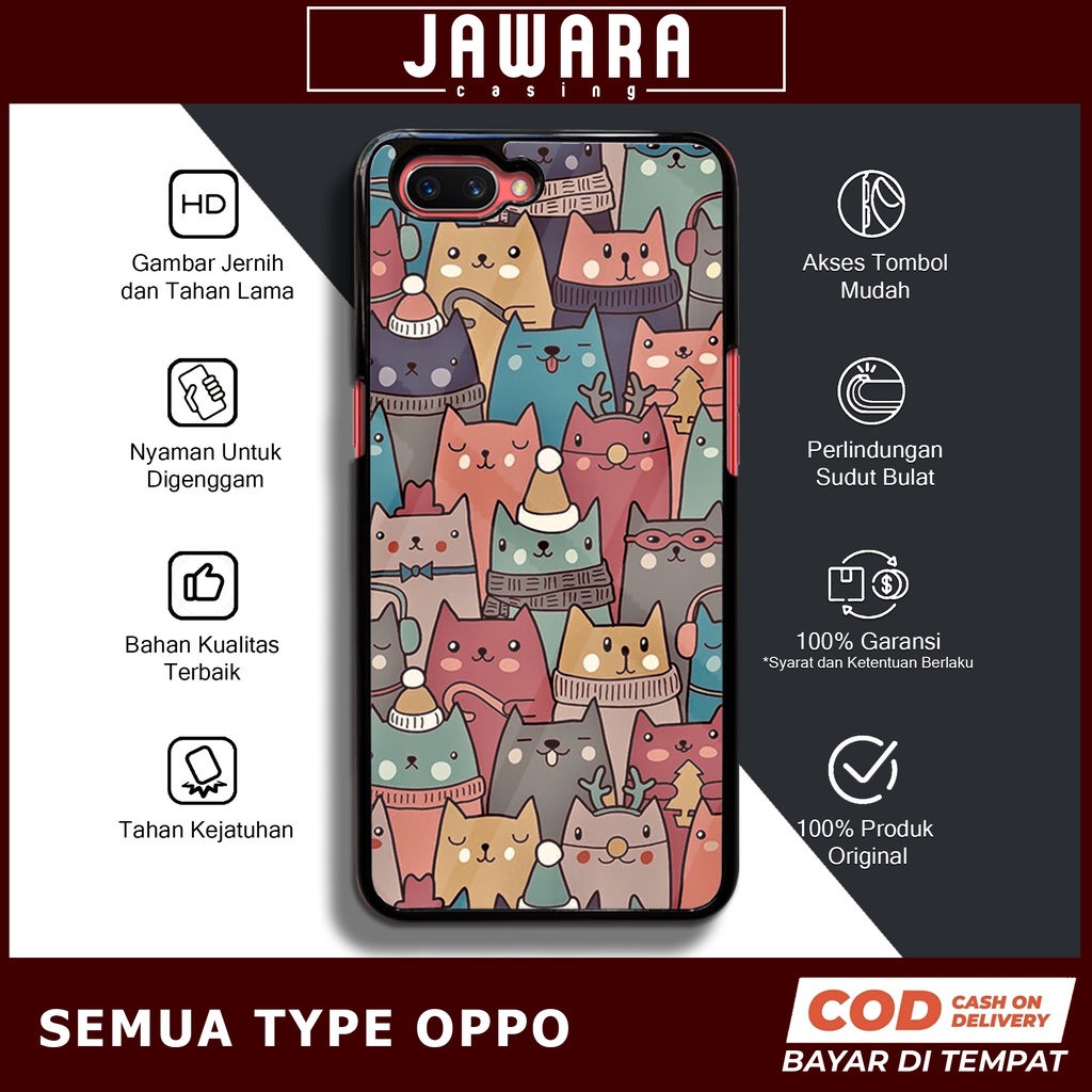 Case Oppo A3S Case Hp Oppo A3S Premium Glossy Jawara Casing [CAT1] Casing Hp Oppo A3S Aesthetic Kesi