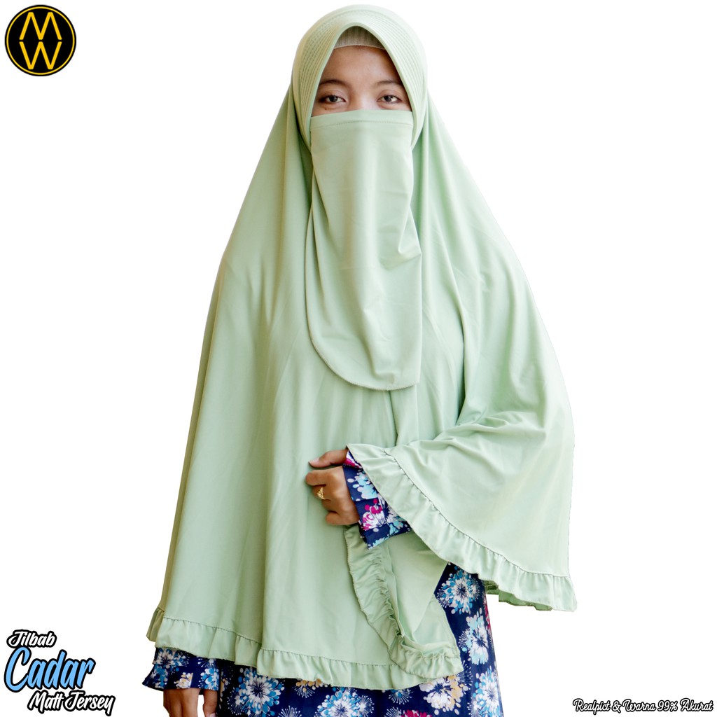 Jilbab cadar / Jilbab syari jumbo  / jilbab cadar jersey / jilbab syari jersey / bergo rempel