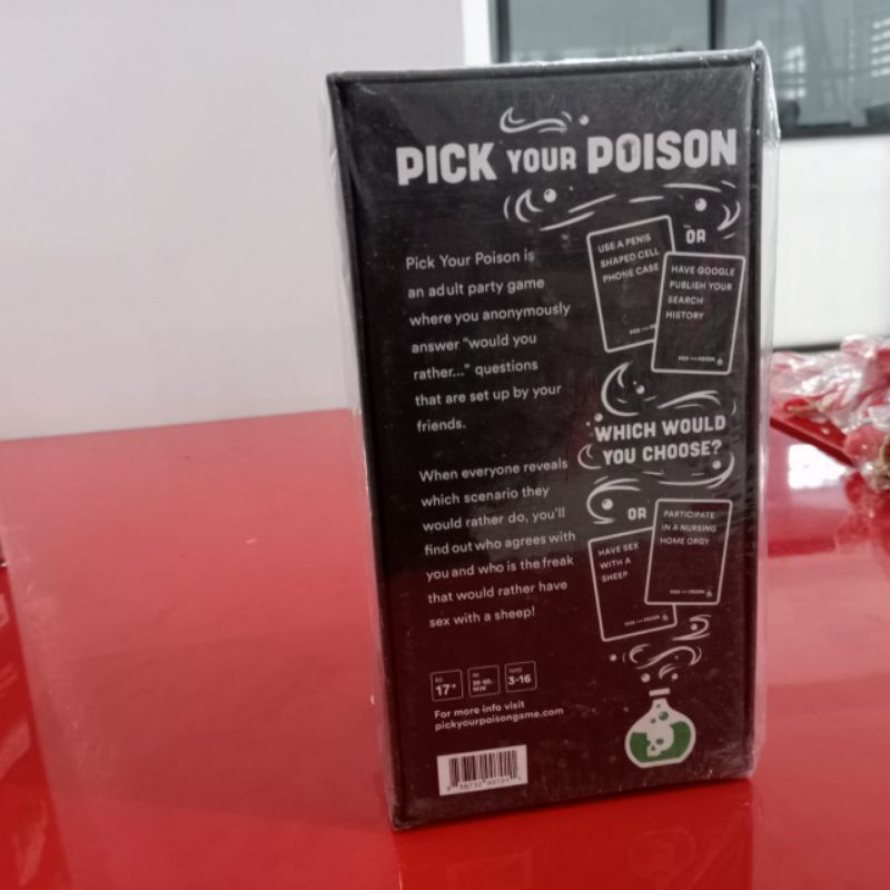 pick your poison board game