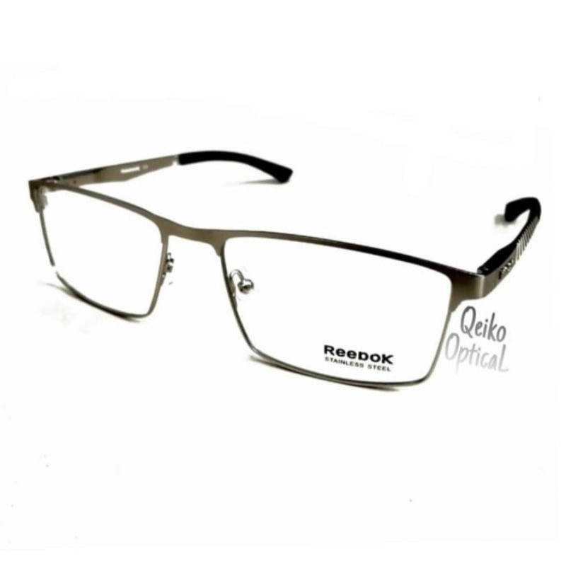 Kacamata Frame Pria Titanium Metal Casual Elegan Reebok B80379 C3- Dark Gun Crhome
