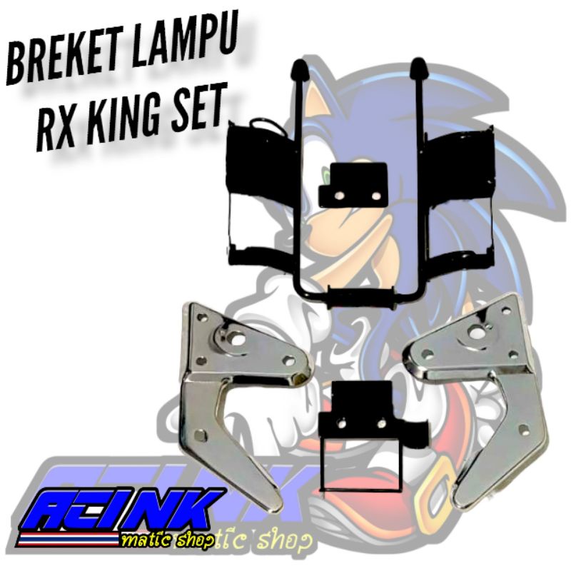 Breket Kupingan Lampu RX KING Model Standat