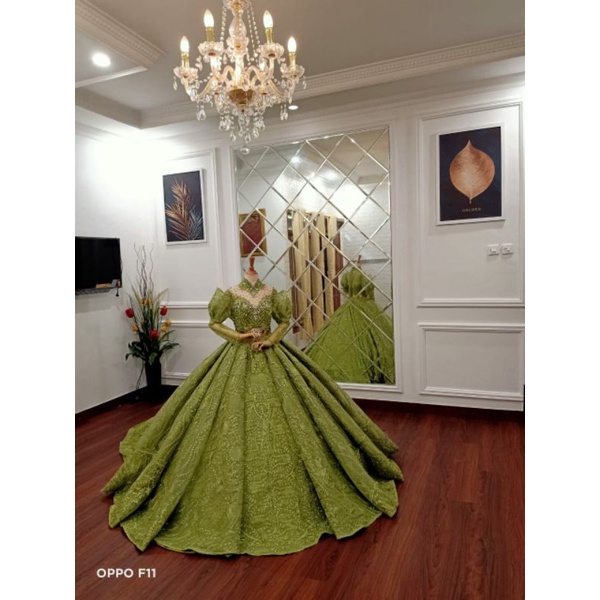 Gaun pengantin crinolin premium/wedding dress