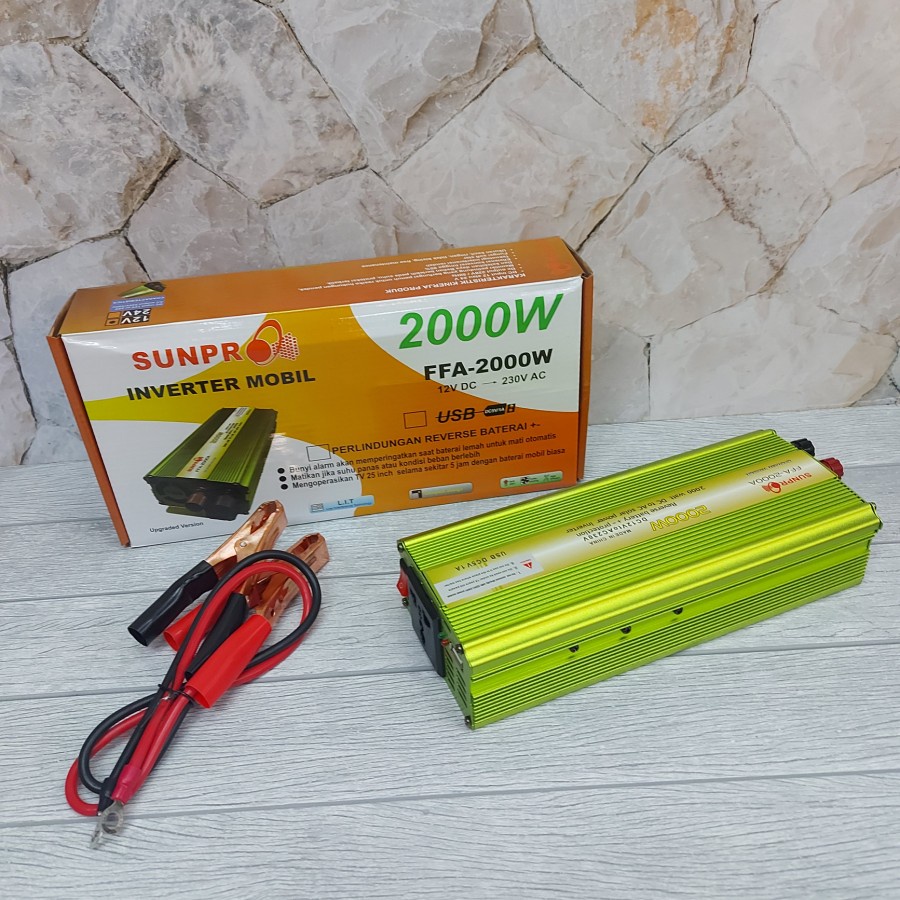 Power Inverter Sunpro 2000W 12v  Inverter Mobil FFA-2000W