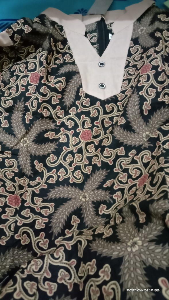 Batik Dolby Dolbi Dobby Doby Tenun Sutra Tulis Katun Atbm Baron Atasan Batik Wanita Sogan Srg308