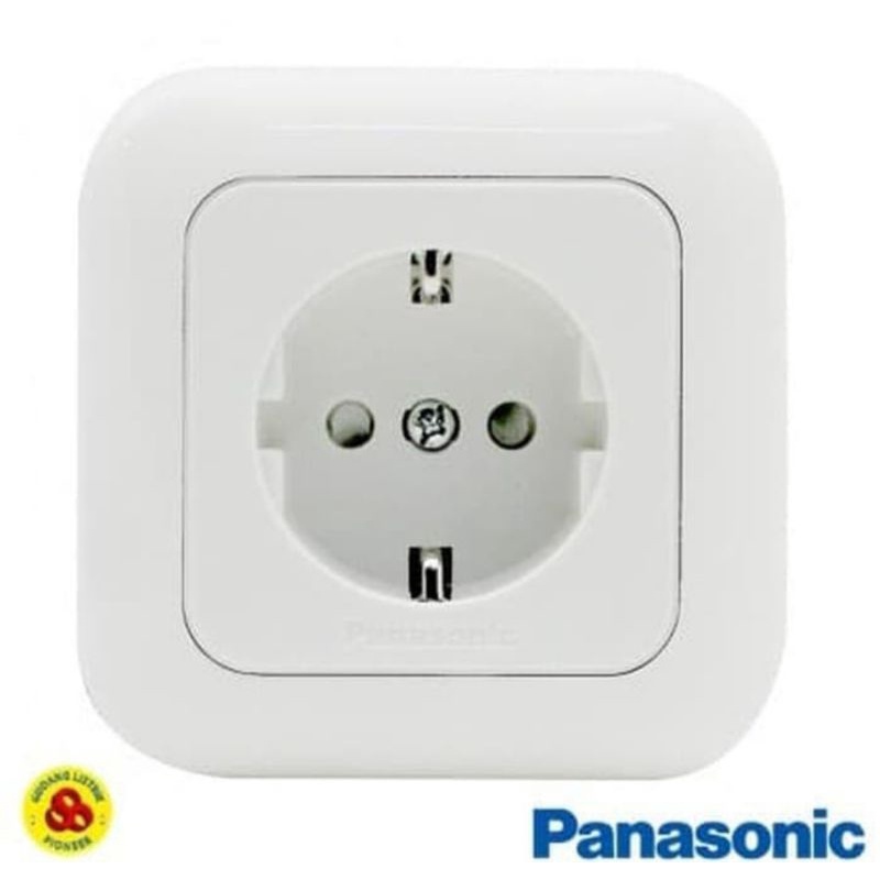 STOP KONTAK CP WEJP 1121 WIDE SERIES PANASONIC WEJP 1121-7 WHITE PUTIH