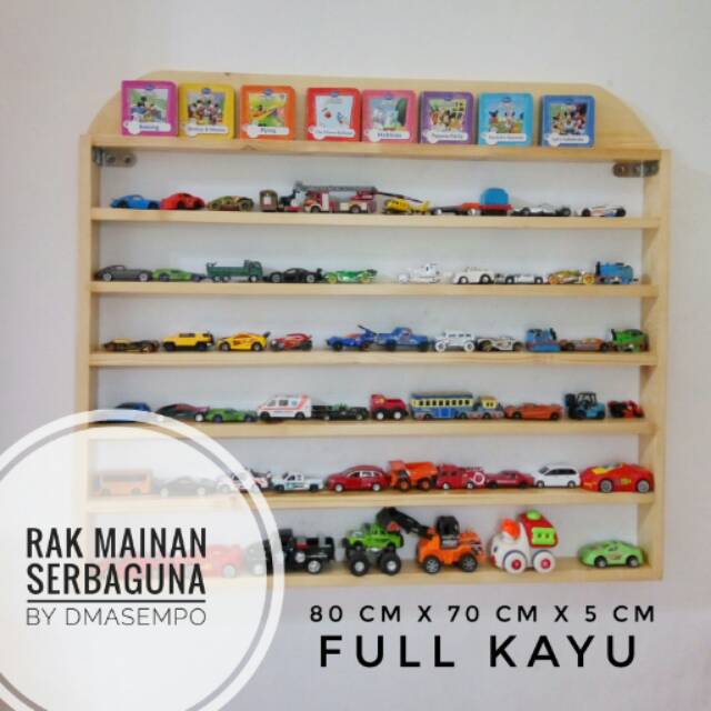 Rak mainan hotwheel mobil serbaguna