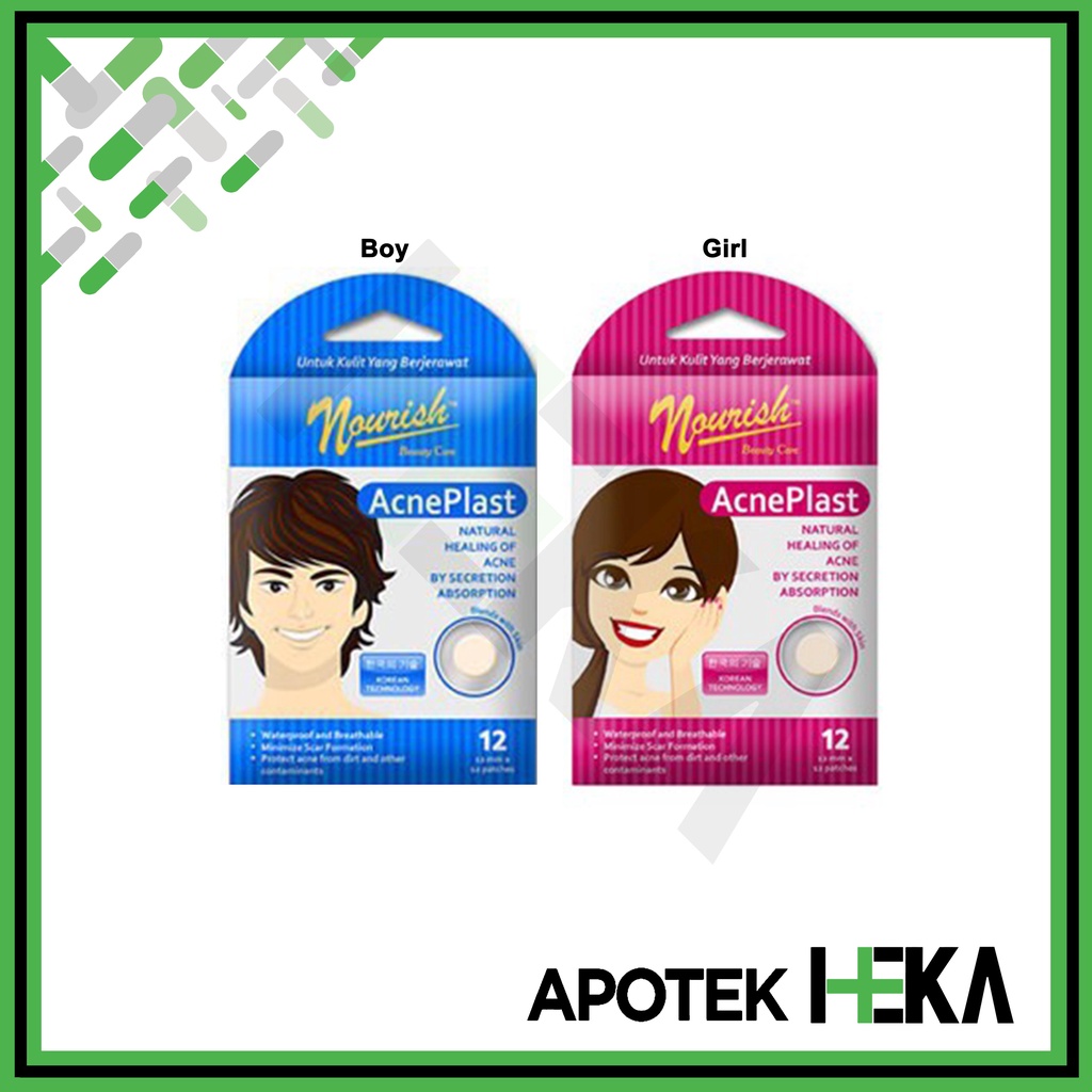 Nourish Acne Plast isi 12 Boy / Girl - Plaster Menghilangkan Jerawat (SEMARANG)