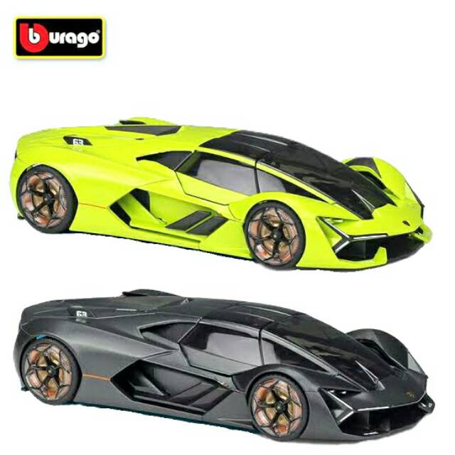  Mobil  Mainan Bburago Lamborghini  Terzo  Millenio Green 