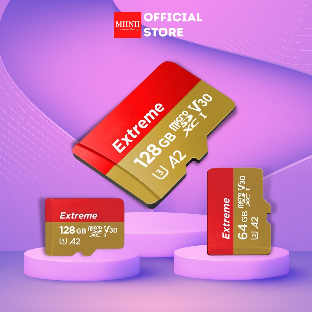 MIINII Memory Micro-SD Xtreme Pro A2 4GB-128GB Speed UP TO 95 MB/S