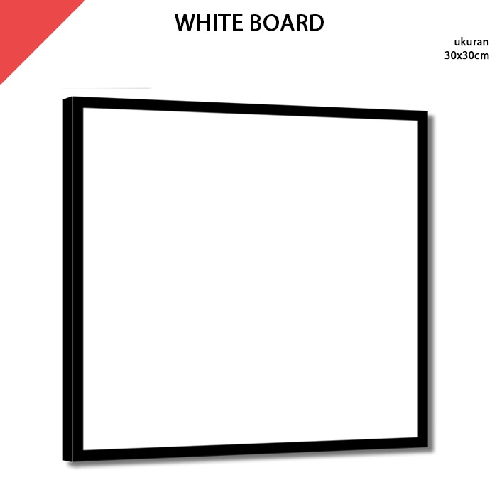 

Papan Tulis Putih White Board 30x30 cm
