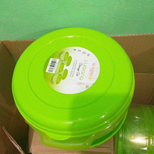 TOPLES SET 5 PCS TEMPAT SNACK LUSIANA X1455G2 SUNDAY STORAGE ORI DISKON MEMBER PROMO TERMURAH