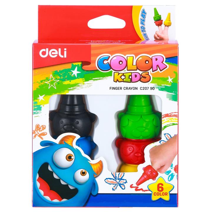 

Crayon Finger Deli 6 Colors - C20790