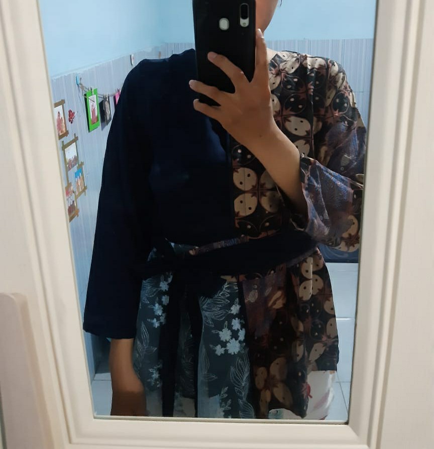 Baju Batik Wanita Modern Monalisa Genes M,l,xl,xxl Asli Pekalongan