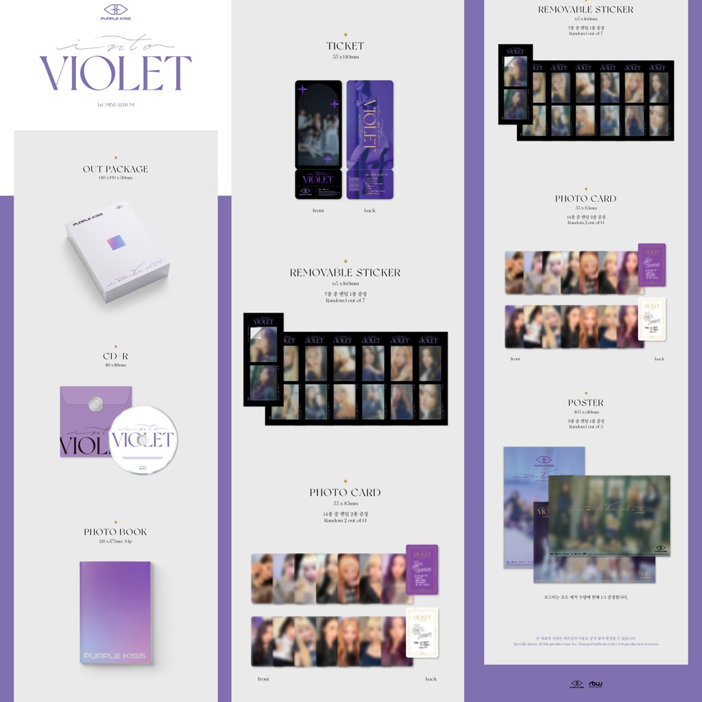 PURPLE KISS 1st mini album - INTO VIOLET