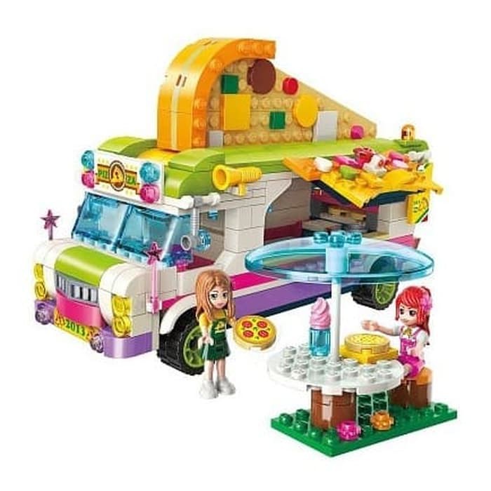 LEGO BLOCK CHERRY 414 PCS SERI 2013 - BRICK QMAN JOY PIZZA CAR