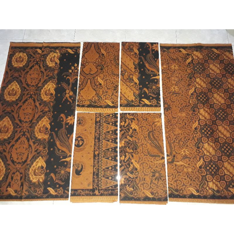 batik sogan klasik kombinasi tulis / jarik kombinasi tulis / jarik sarung / batik sarung