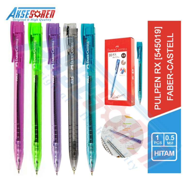 

Pulpen RX Ball Pen Faber-Castell [0.5 mm/1 Pcs] / Ballpoint Faber Castell / Polpen Pena Faber Kastel