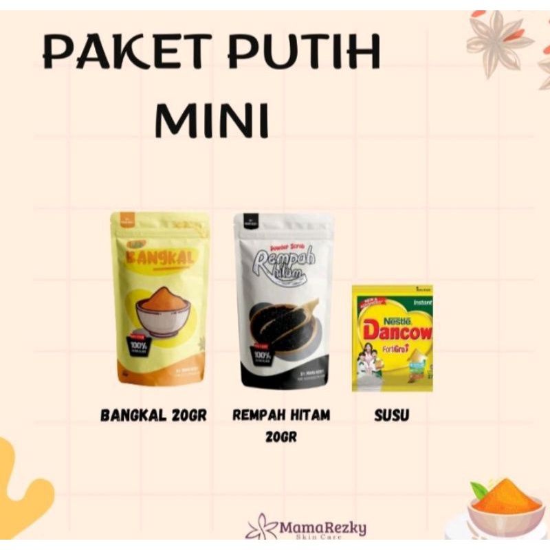 COD (Lulur Viral Tiktok) Paket Putih Lulur Rempah Kayu Bangkal by mama rezky