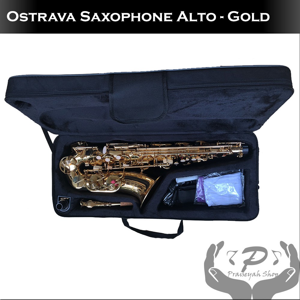 Saxophone Ostrava Alto Gold Series Saxo Murah Berkualitas