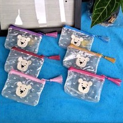 Dompet Pouch Mini 3D Mika Bear Lucu Murah