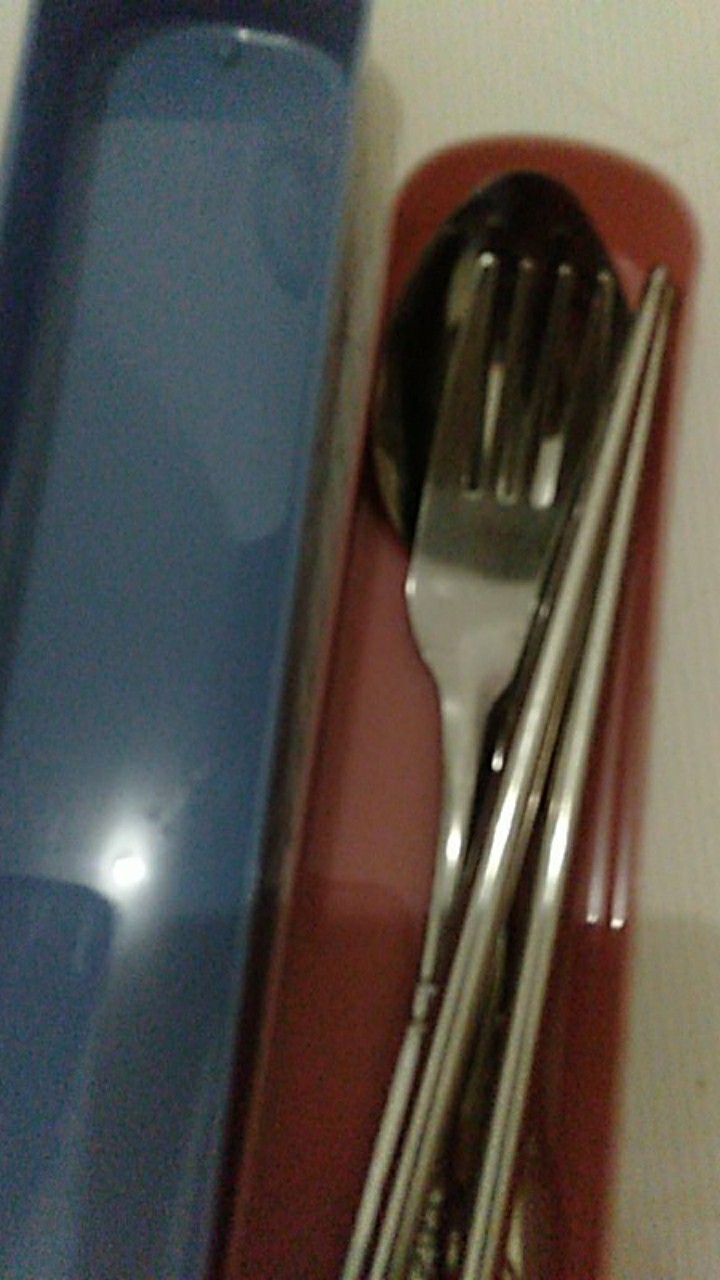 Alat Makan / Sendok / Garpu Set 3in1 Stainless Steel