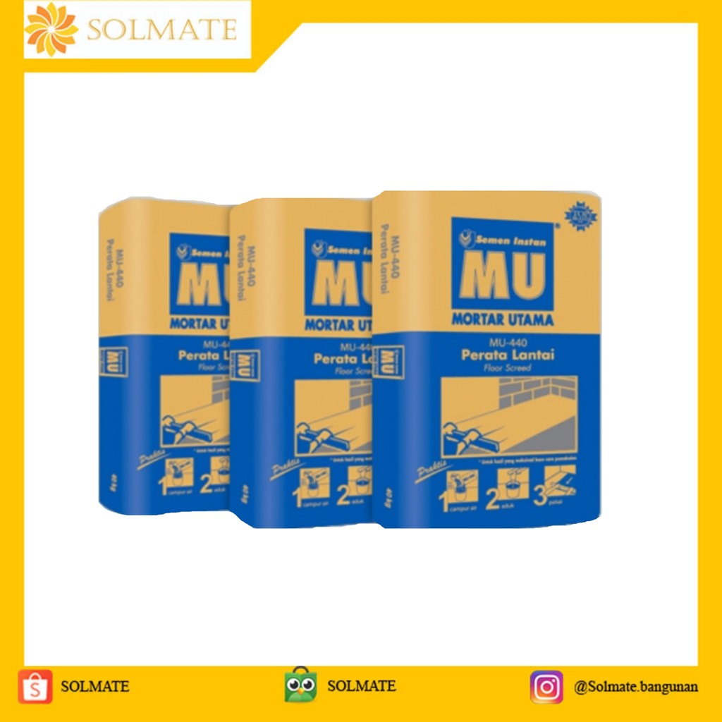 Jual Semen Mortar Utama Perata Lantai MU-440-40kg Indonesia|Shopee