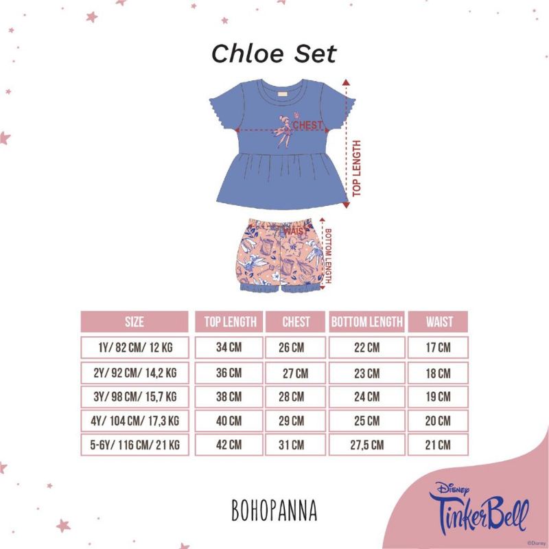 BOHOPANNA CHLOE SET DISNEY - SETELAN ANAK DISNEY