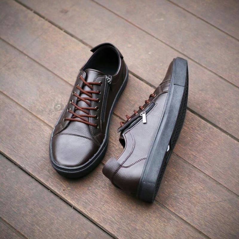 WALKER FOOTWEAR - PRIDE 1 | Sepatu Pria Zipper Resleting Original  Casually Alas Kaki