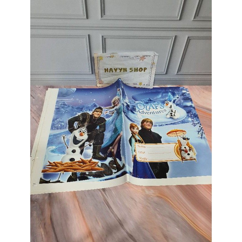 SAMPUL BUKU-Fancy FROZEN KWARTO