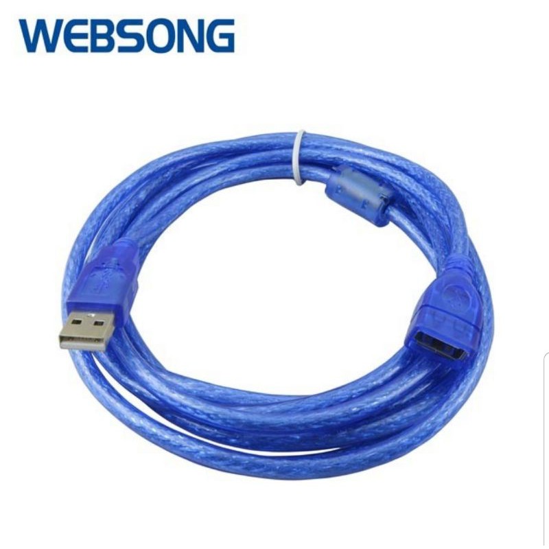 Kabel USB 2.0 Male to Female Extension 3M High Quality WEBSONG