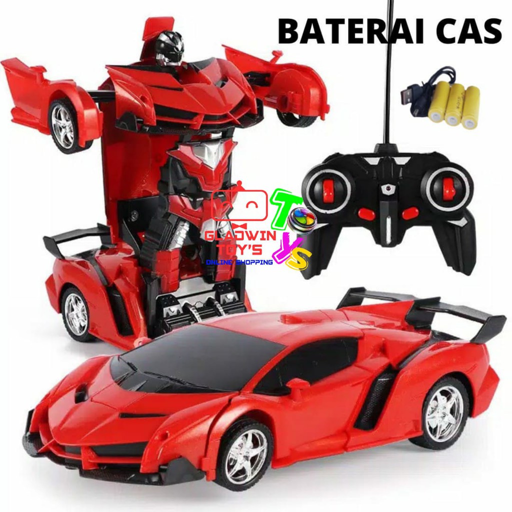 Terbaru Mainan RC MOBIL AUTOBOTS TRANSFORMER 1:18