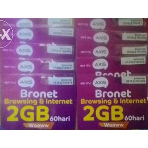 Distributor & Grosir Termurah Perdana Internet Axis 2GB - 2 GB - 3G 4G