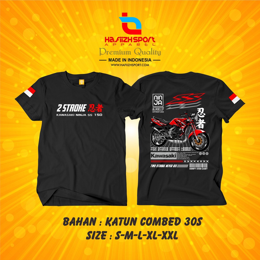 Kaos KAWASAKI NINJA SS 150 2STROKE Premium Terlaris