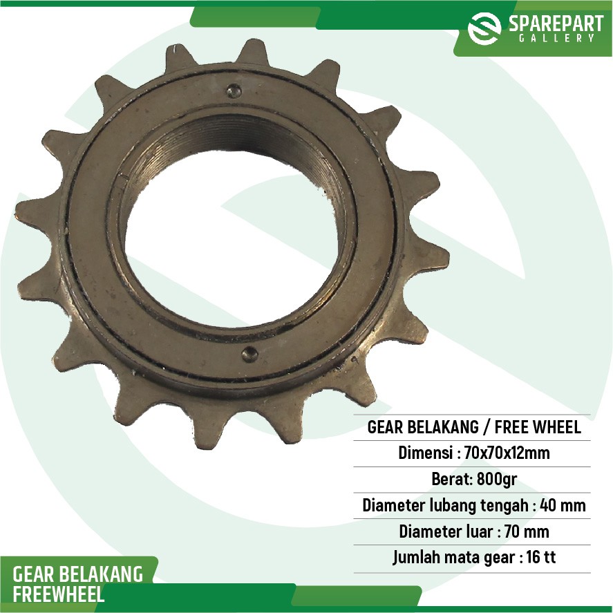 Free wheel/Gear Belakang sepeda