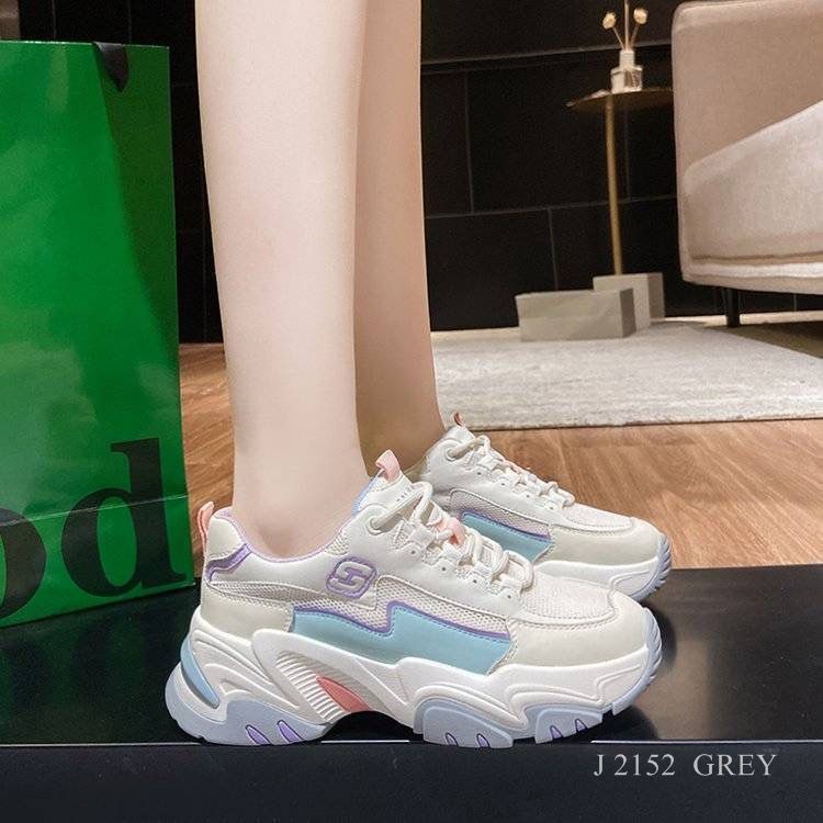 SEPATU WANITA SNEAKER ALA FASHION KOREA QOMAR 2152