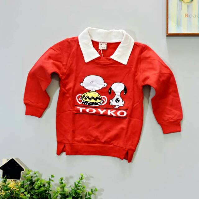 CK5 - BAJU ANAK IMPORT  TOYKO COLLAR SWEATER(IMPORT)