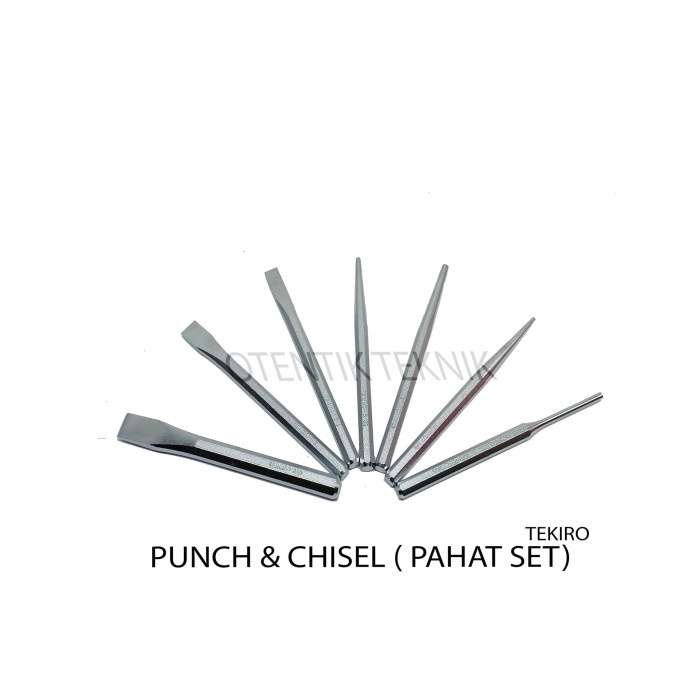HANMA | TEKIRO PUNCH AND CHISEL SET 7 PCS - PAHAT SET TEKIRO 7 PCS