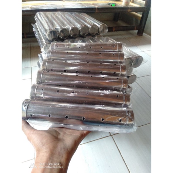 cetakan lontong stainliss/almunium jumbo besardiameter 6cm 5cm/lemang ketan/lopis 12pcs