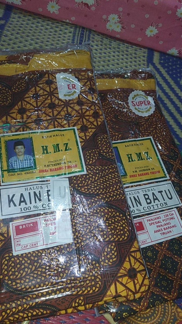 Kain Jarik Batik Cap Cent Hmz Solo Samping Kebat Panjang Kain Batu Halus Tapih Gendong Melahirkan
