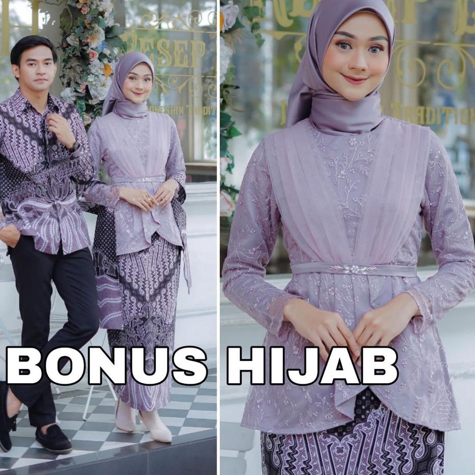 (TERBARU) set couple kebaya aveena/set couple kebaya tunangan/set couple kebaya lamaran
