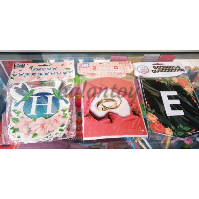 Banner happy engagement / Bunting Flag Happy Engagement