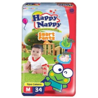 Happy nappy M34 smart pantz pants celana diapers popok bayi M 34 popok sekali pakai baby pants lovelymama lovelymama411