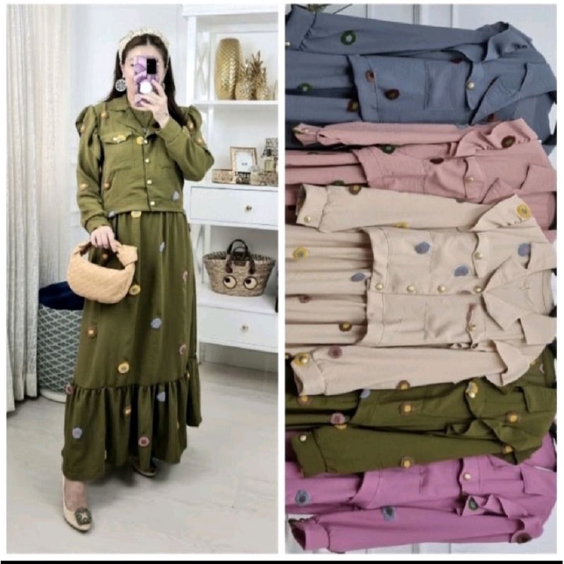 Gamis Pompom By Meijiwang